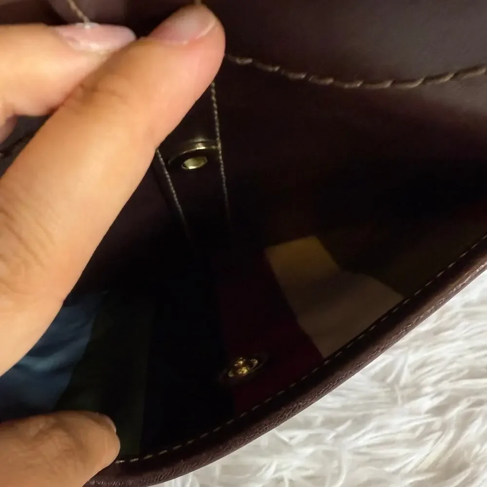 y2k Coach Legacy Mahogany Ergo Hobo Shoulder Bag